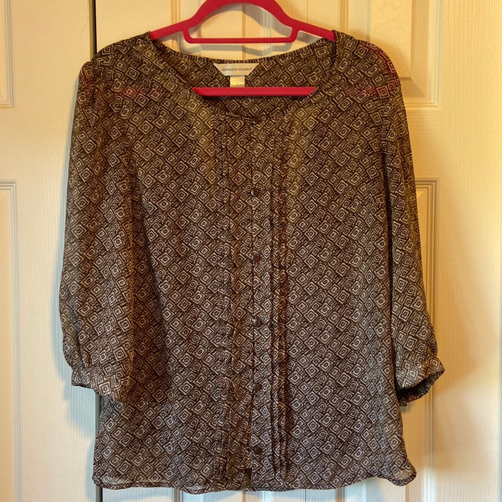 Ladies blouse with matching cami under